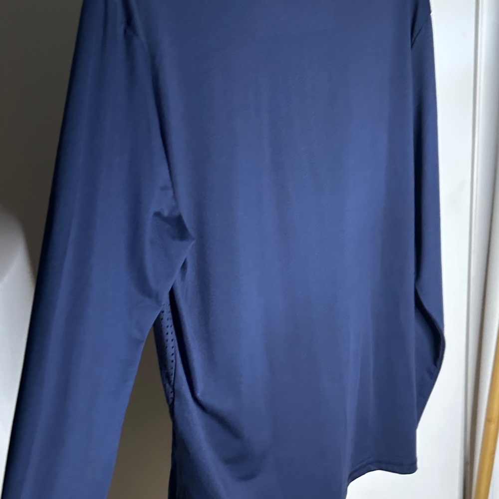 White Water Navy Blue Quarter-Zip Pullover size large - Picture 6 of 8